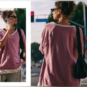 Free People Movement Baseline Solid Tee Sz small top short sleeve